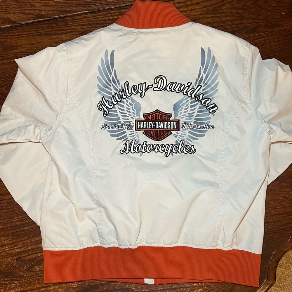Harley Davidson Women’s Jacket Size 1w Embroidered On Bothsides
